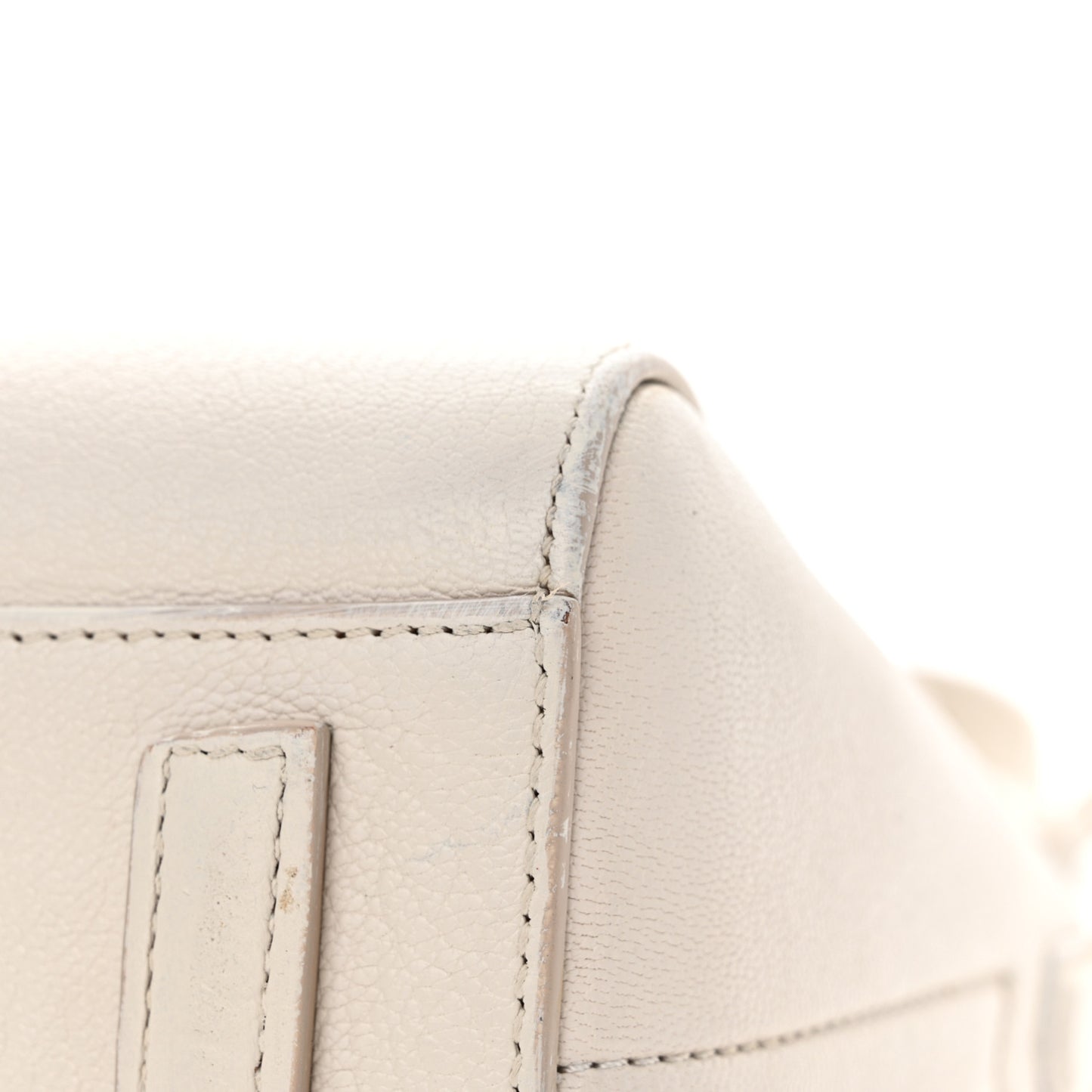 Sugar Goatskin Mini Antigona Off White