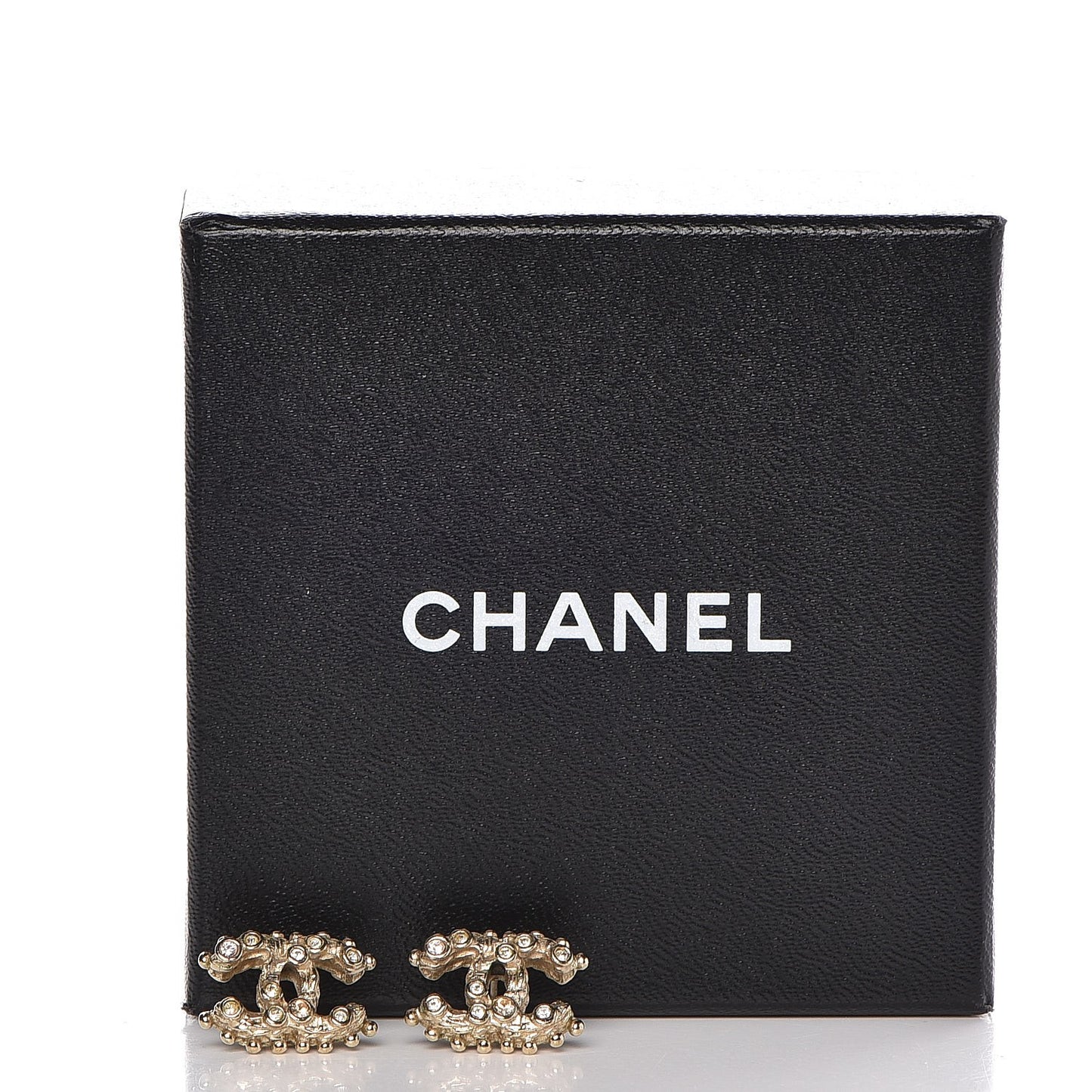 Crystal CC Earrings Gold