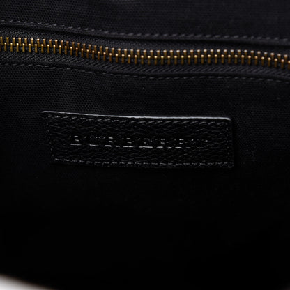 Burberry Canvas Mega Check Drifton Backpack Black 8 of 9