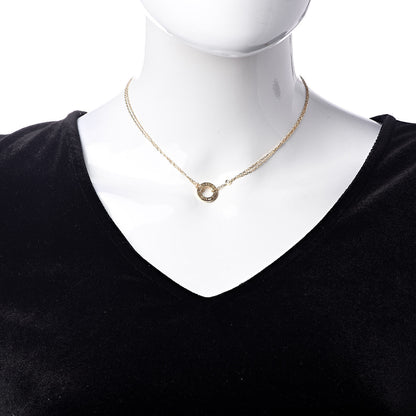 Cartier 18K Yellow Gold 2 Diamond LOVE Necklace 2 of 7