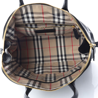 Burberry London Grainy Calfskin Medium Greenwood Bowling Bag Black 5 of 8