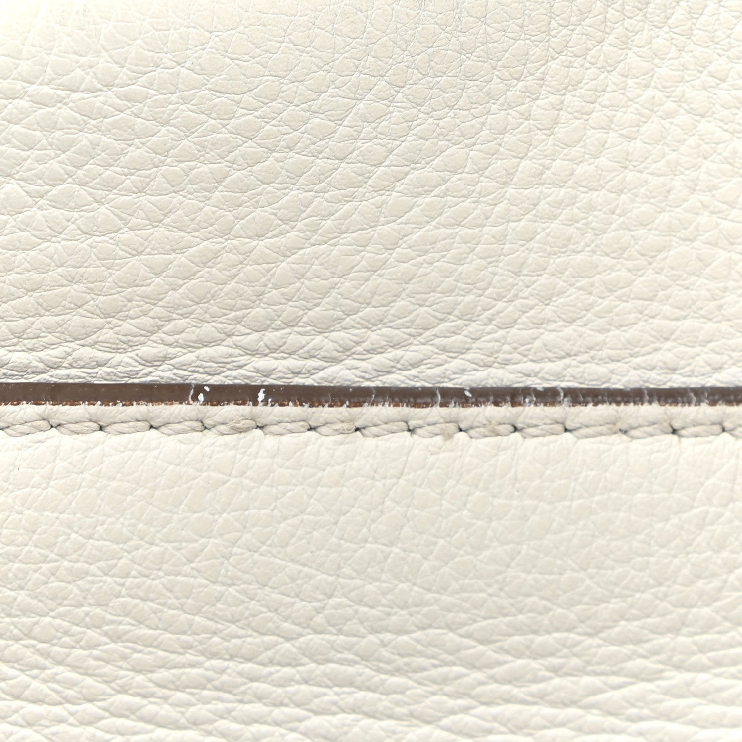 Fendi Calfskin Fur Monster Eyes Large Peekaboo Iconic Satchel White 25 of 27