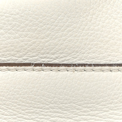 Fendi Calfskin Fur Monster Eyes Large Peekaboo Iconic Satchel White 25 of 27