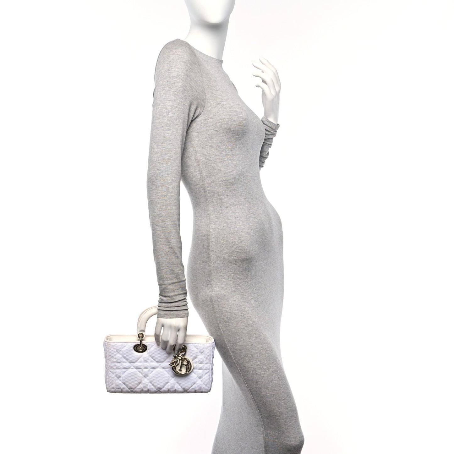 Macrocannage Technical Fabric Lady D-Joy White