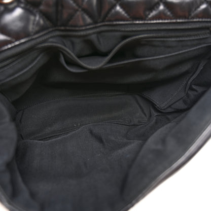 Chanel Lambskin Quilted Jumbo Paris Dallas Single Flap Black 5 of 10