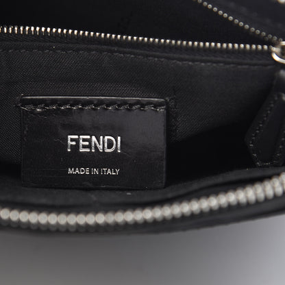 Fendi Vitello Century Bi-Color FF 1974 Embossed Messenger Maya Black 6 of 11
