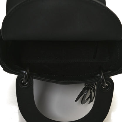 Christian Dior Ultra Matte Calfskin Cannage Mini Lady Dior Black 7 of 10