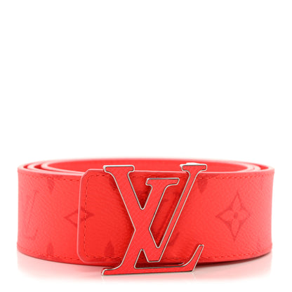 Louis Vuitton Monogram Taigarama 40mm Reversible LV Initiales Belt 90 36 Fire Red 1 of 6