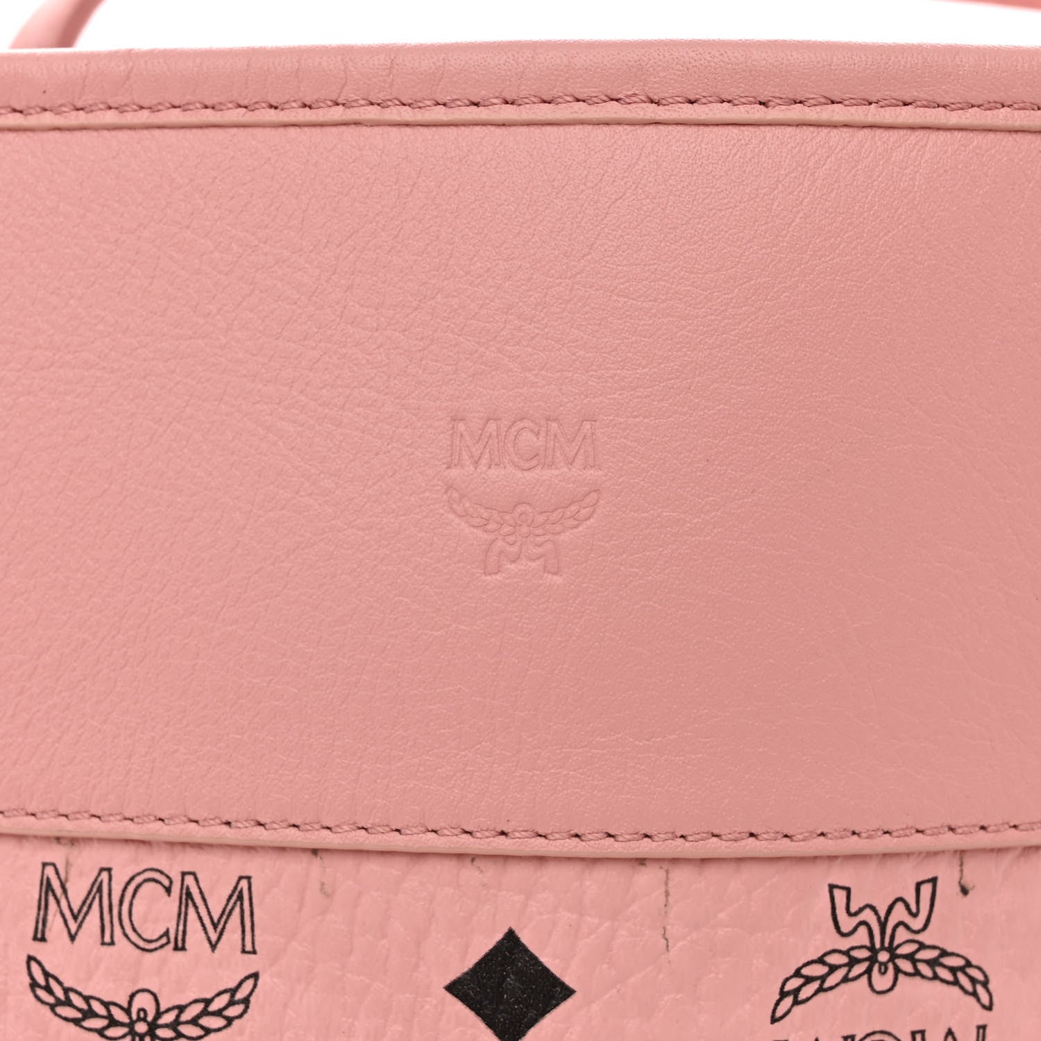 MCM Visetos Aren Tote Soft Pink 10 of 12