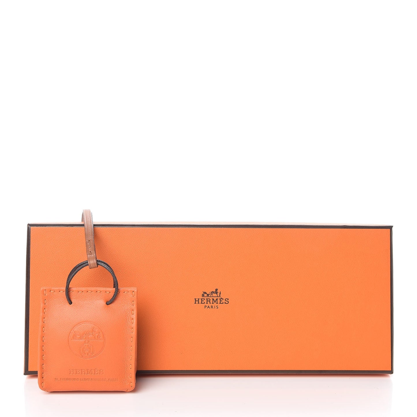 Milo Lambskin Swift Shopping Bag Charm Feu Gold