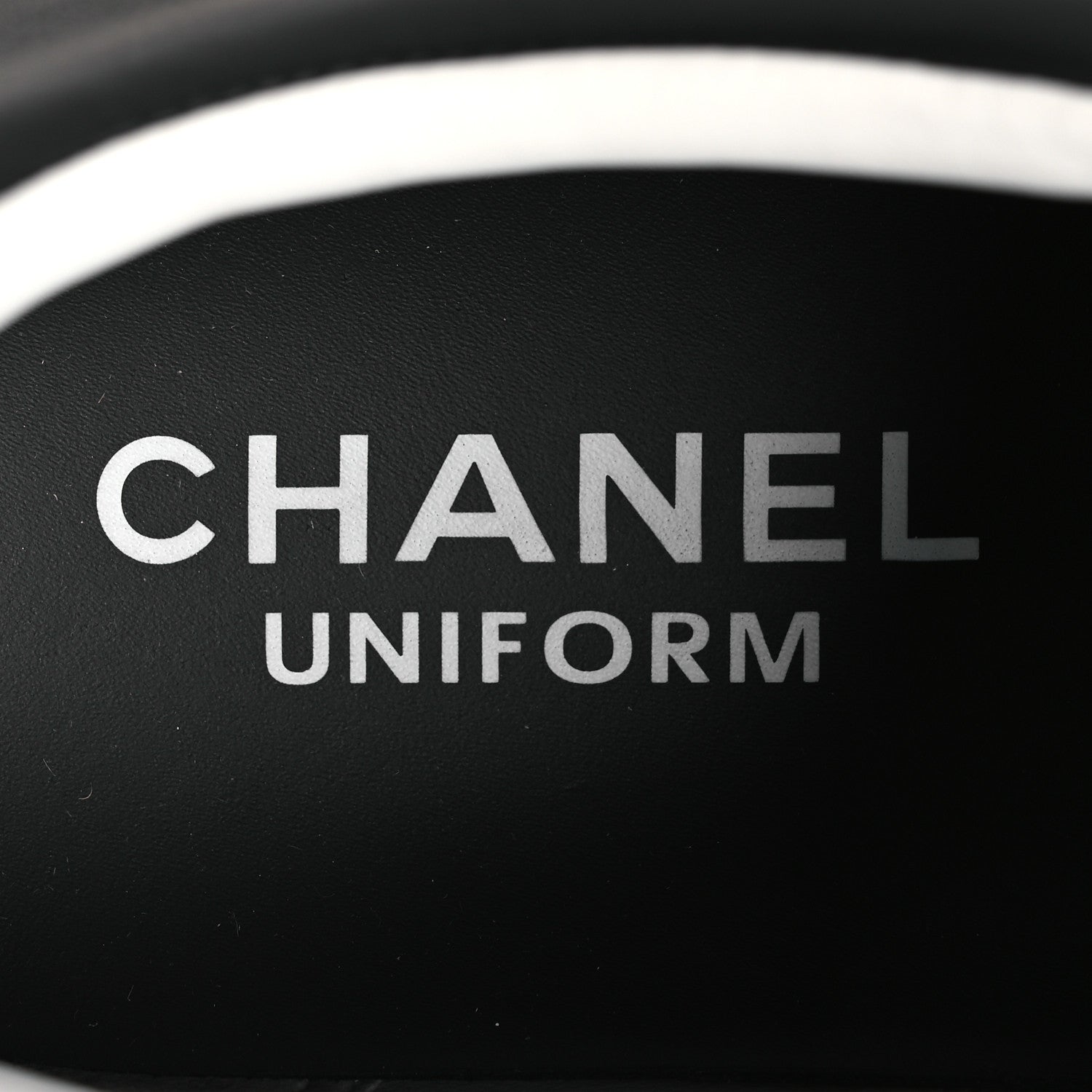 Chanel Calfskin CC Womens Uniform Sneakers 41 Black 9 of 11