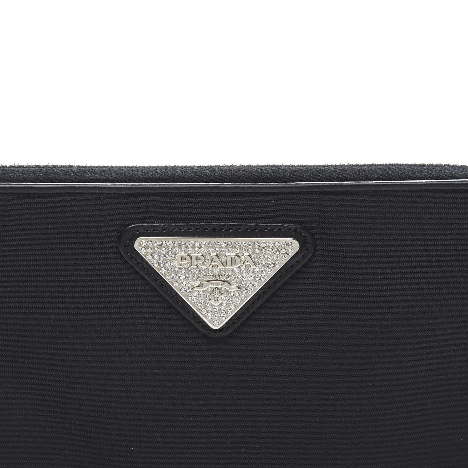 Prada Tessuto Light Nylon Zip Around Wallet Black 10 of 10
