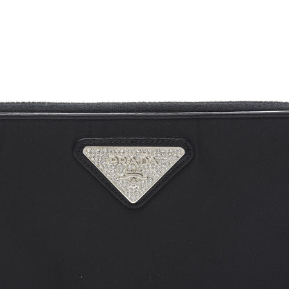 Prada Tessuto Light Nylon Zip Around Wallet Black 10 of 10