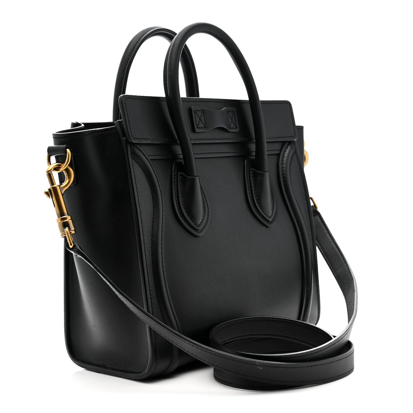 Smooth Calfskin Nano Luggage Black