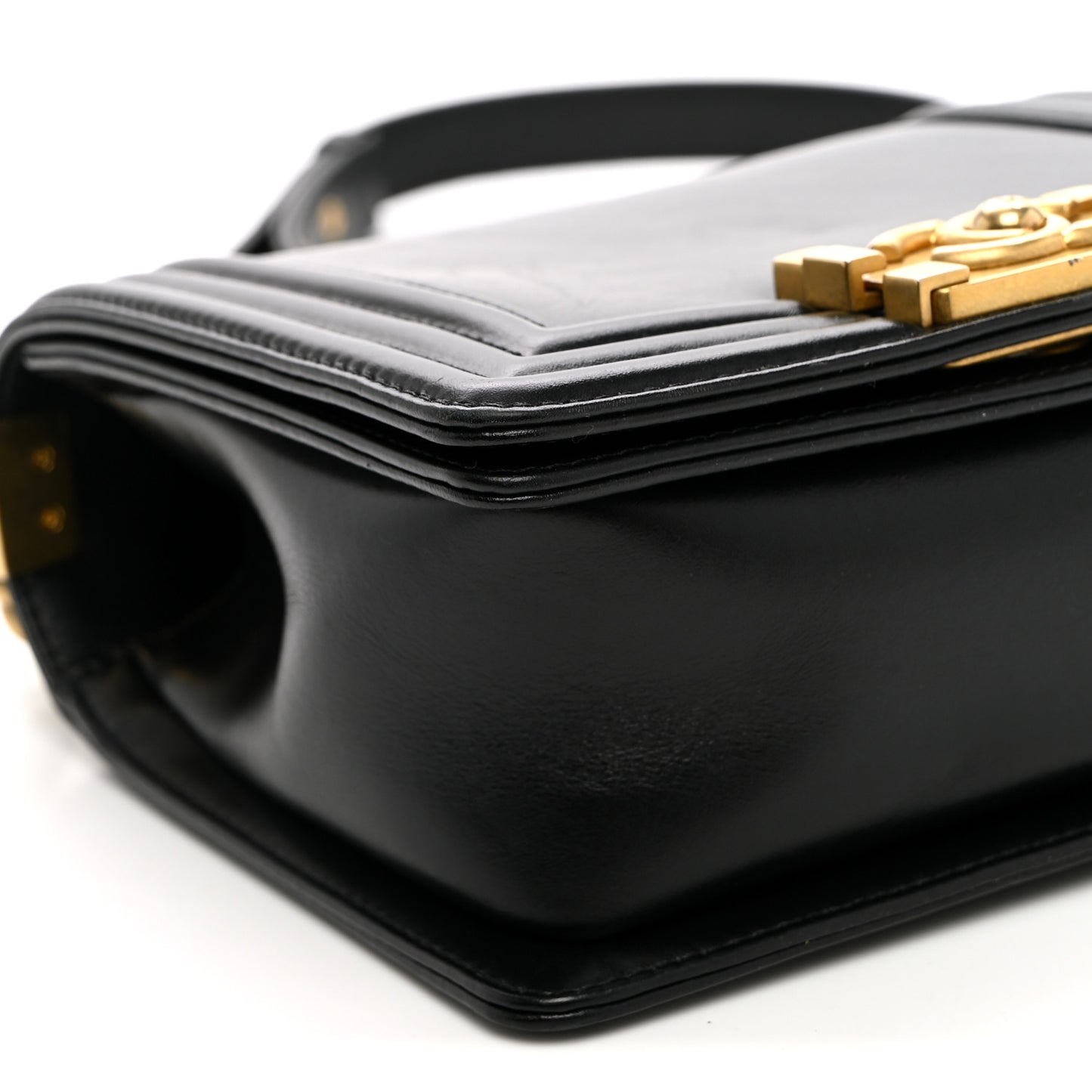 Calfskin Mini Boy Flap Black