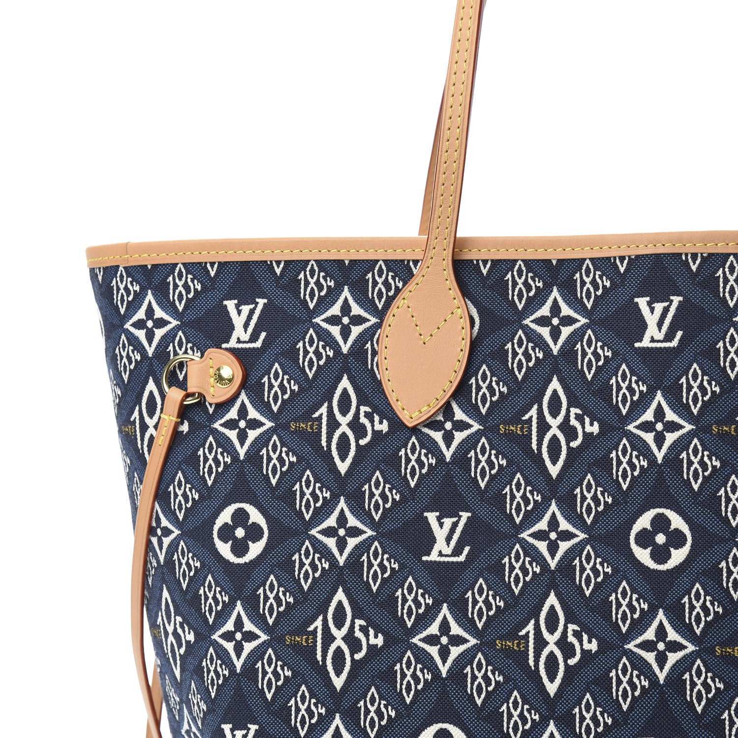 Louis Vuitton Jacquard Since 1854 Neverfull MM Blue 8 of 10