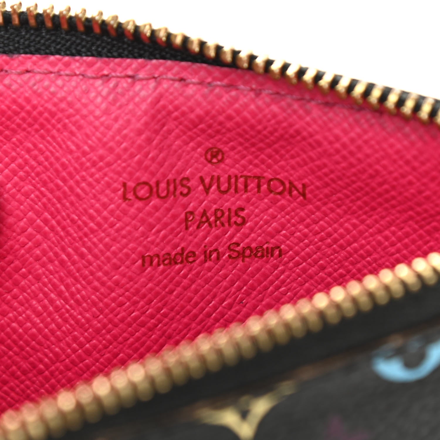 Louis Vuitton Monogram Multicolor Key Pouch Black Grenade 6 of 9