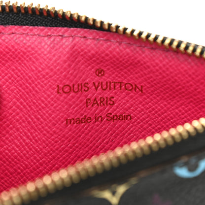 Louis Vuitton Monogram Multicolor Key Pouch Black Grenade 6 of 9