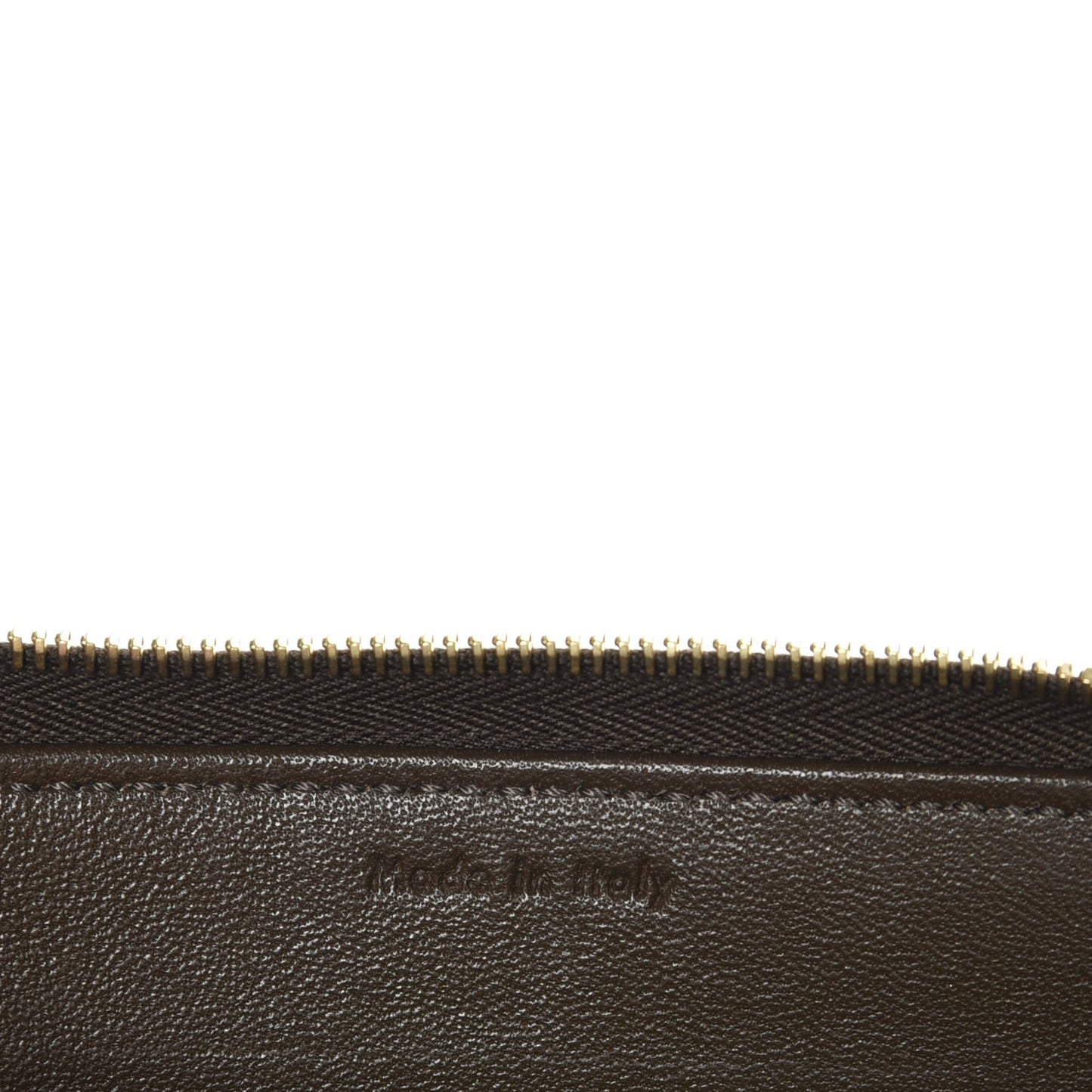 Python Lambskin Large Zip Around Multifunction Wallet Khaki