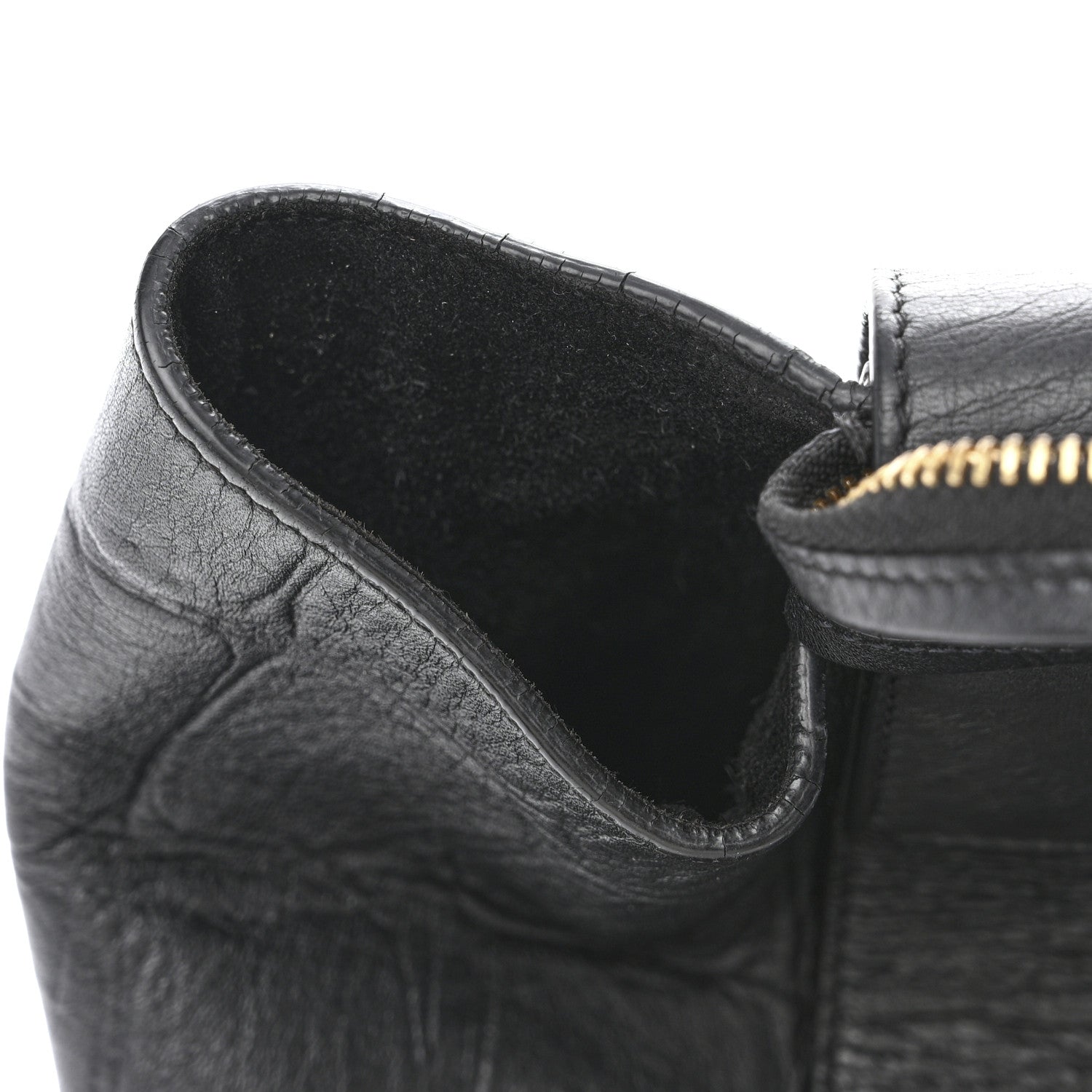 Celine Calfskin Crocodile Embossed Small Belt Bag Black 20 of 22
