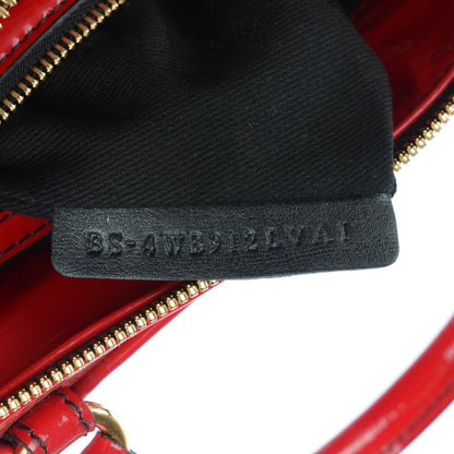 Valentino Garavani Coated Canvas Lacca Fleur Satchel Red 7 of 9