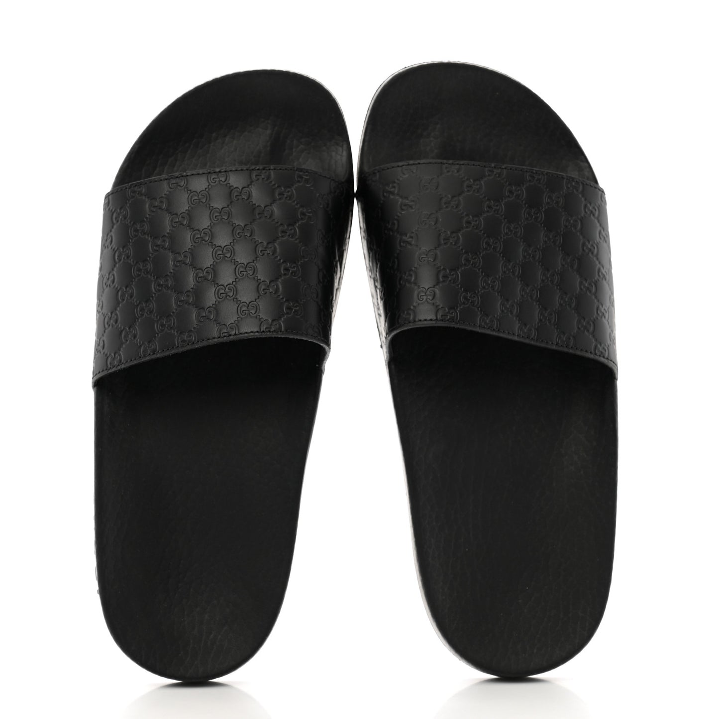 Microguccissima Slide Sandals 36 Black