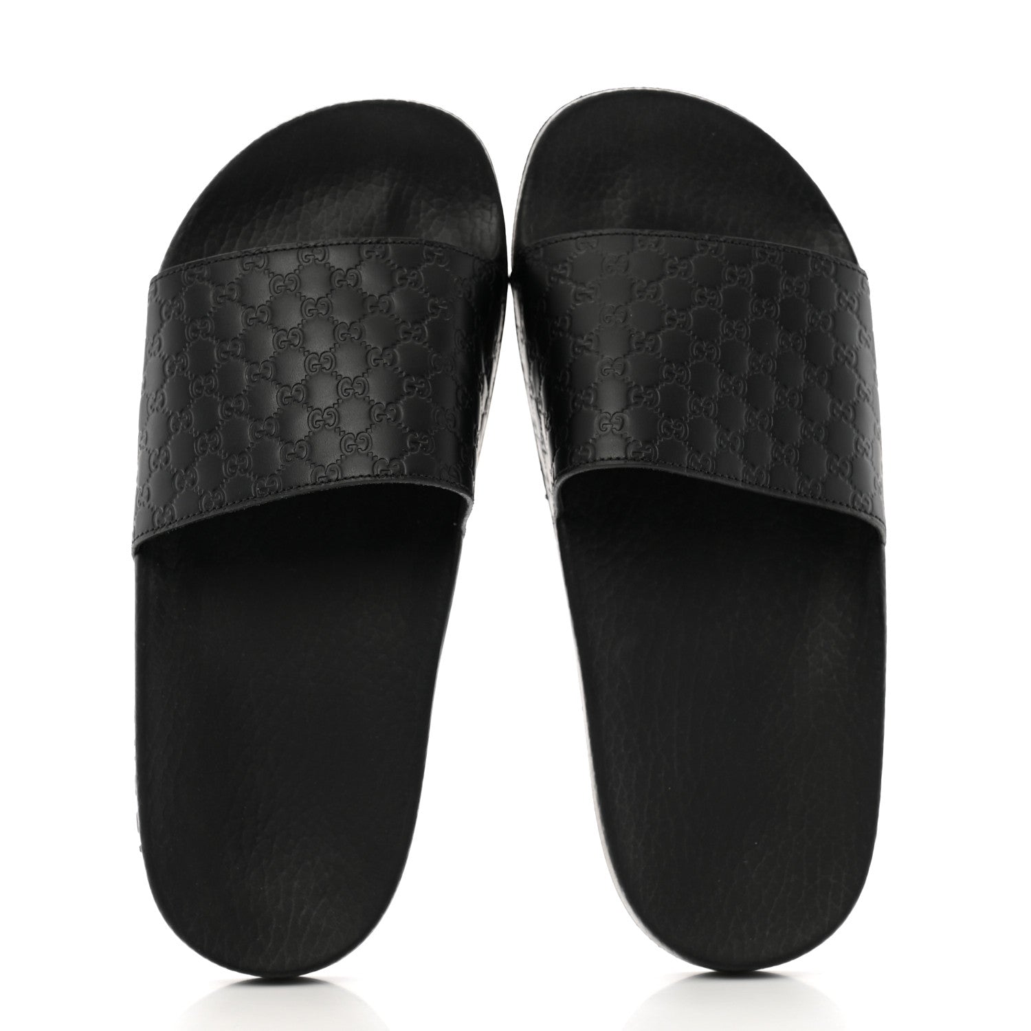 Gucci Microguccissima Slide Sandals 36 Black 2 of 10