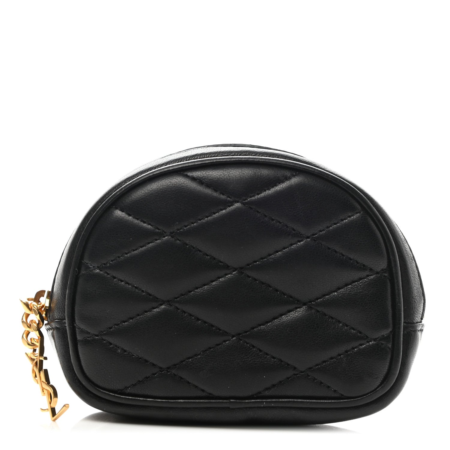 Saint Laurent Lambskin Quilted Lolita Cosmetic Pouch Black 1 of 8