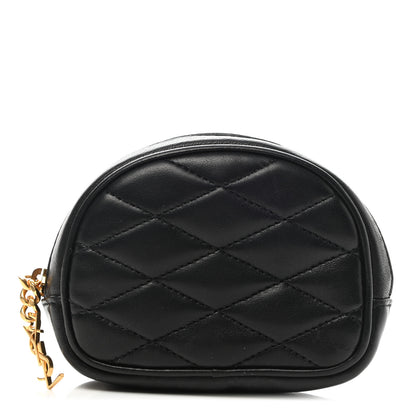Saint Laurent Lambskin Quilted Lolita Cosmetic Pouch Black 1 of 8