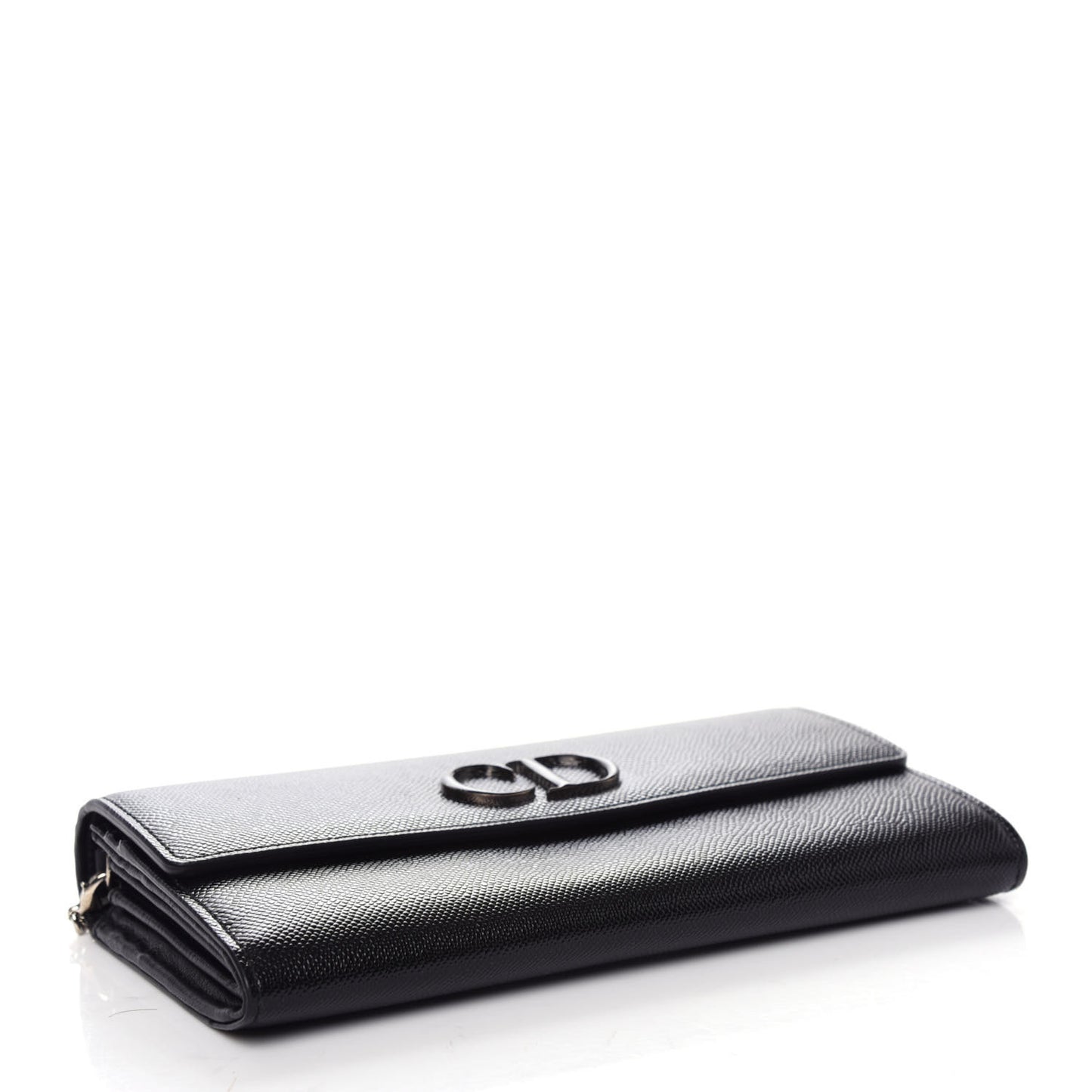 Grained Calfskin Mania Rendez-Vous Chain Wallet Black