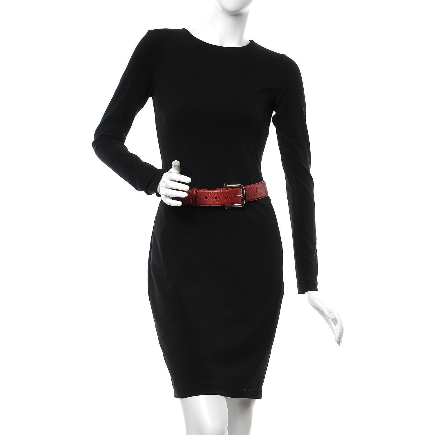 Gucci Soft Microguccissima Margaux Calfskin Belt 80 32 Rosso 2 of 6