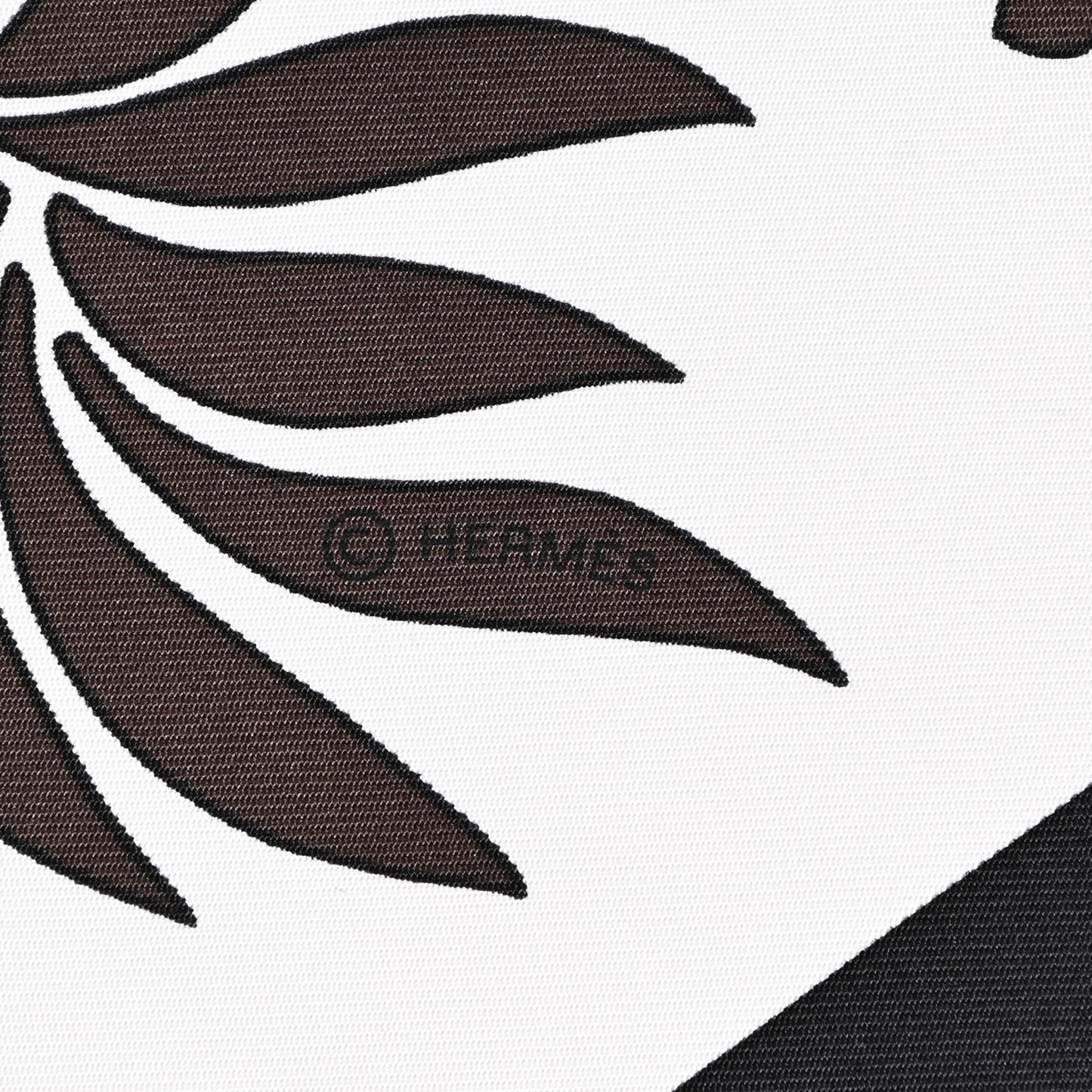 Silk Les Leopards Scarf 90 Black White Rouge