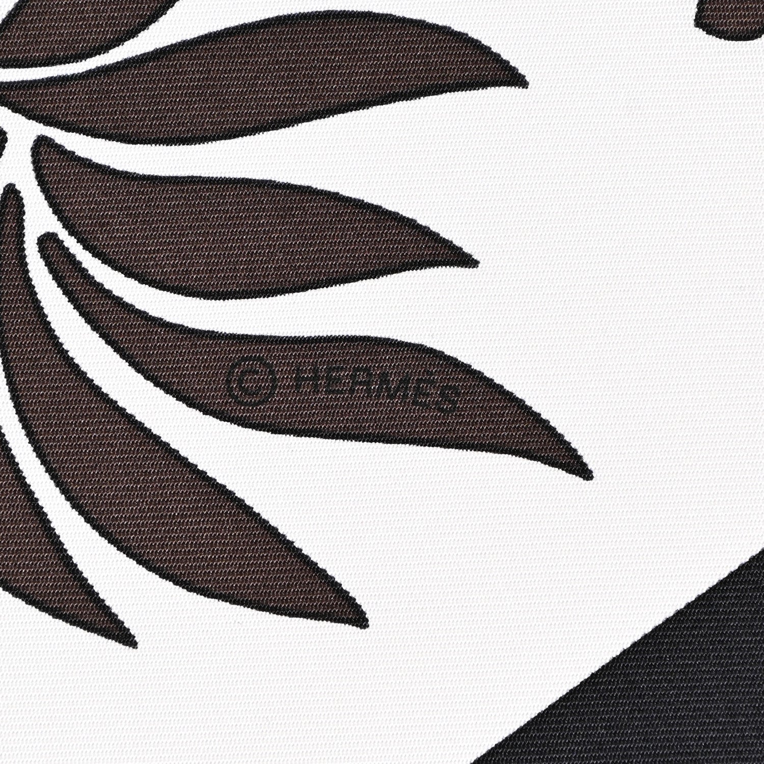 Hermes Silk Les Leopards Scarf 90 Black White Rouge 4 of 5