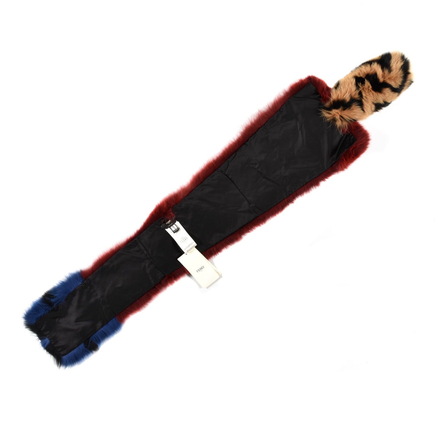 Fox Fur Stole Multicolor