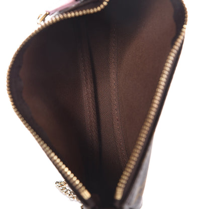 Louis Vuitton Monogram 2016 Christmas Animation Mini Pochette Accessories Rose Ballerine 4 of 8