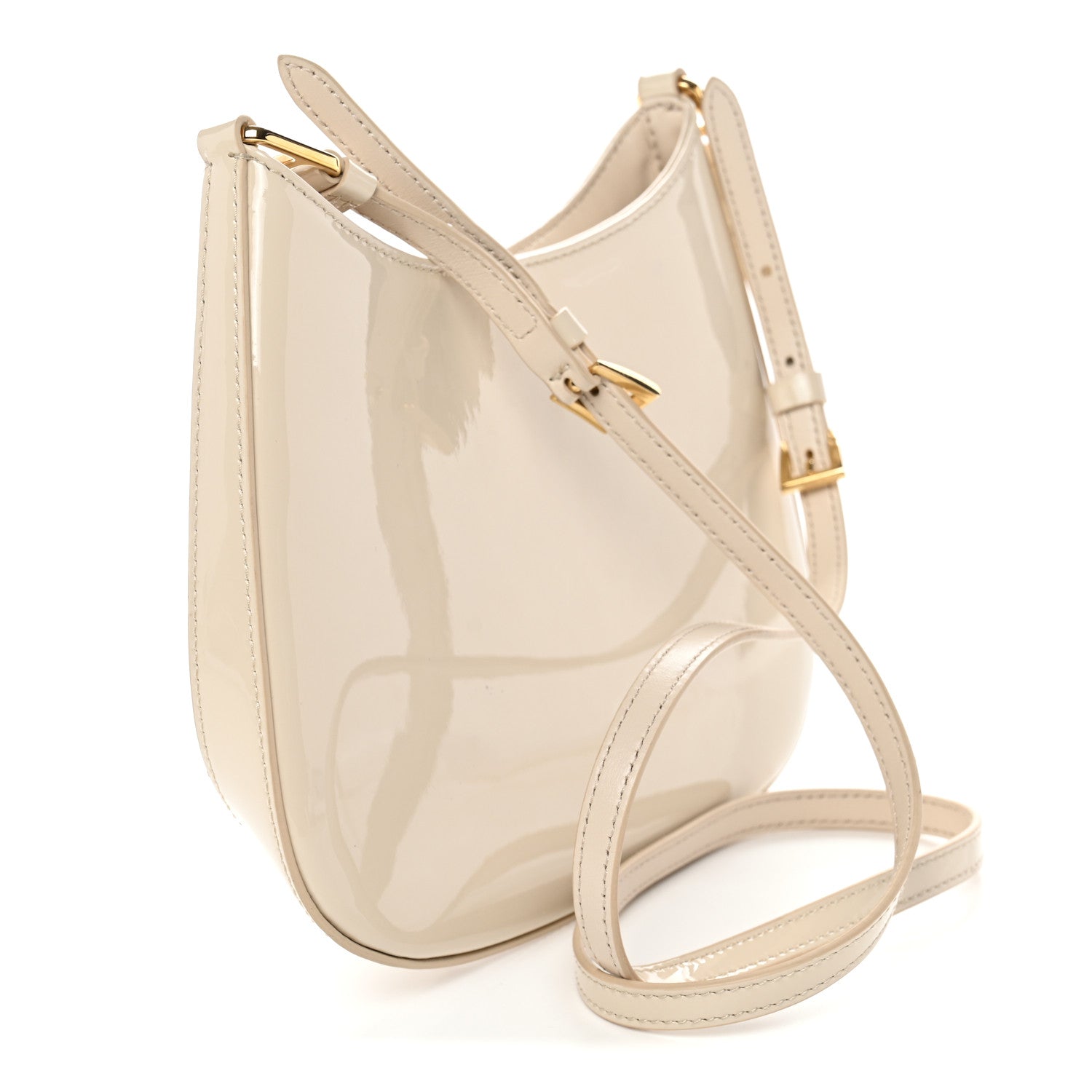 Prada Spazzolato Cleo Shoulder Bag Avorio 3 of 13