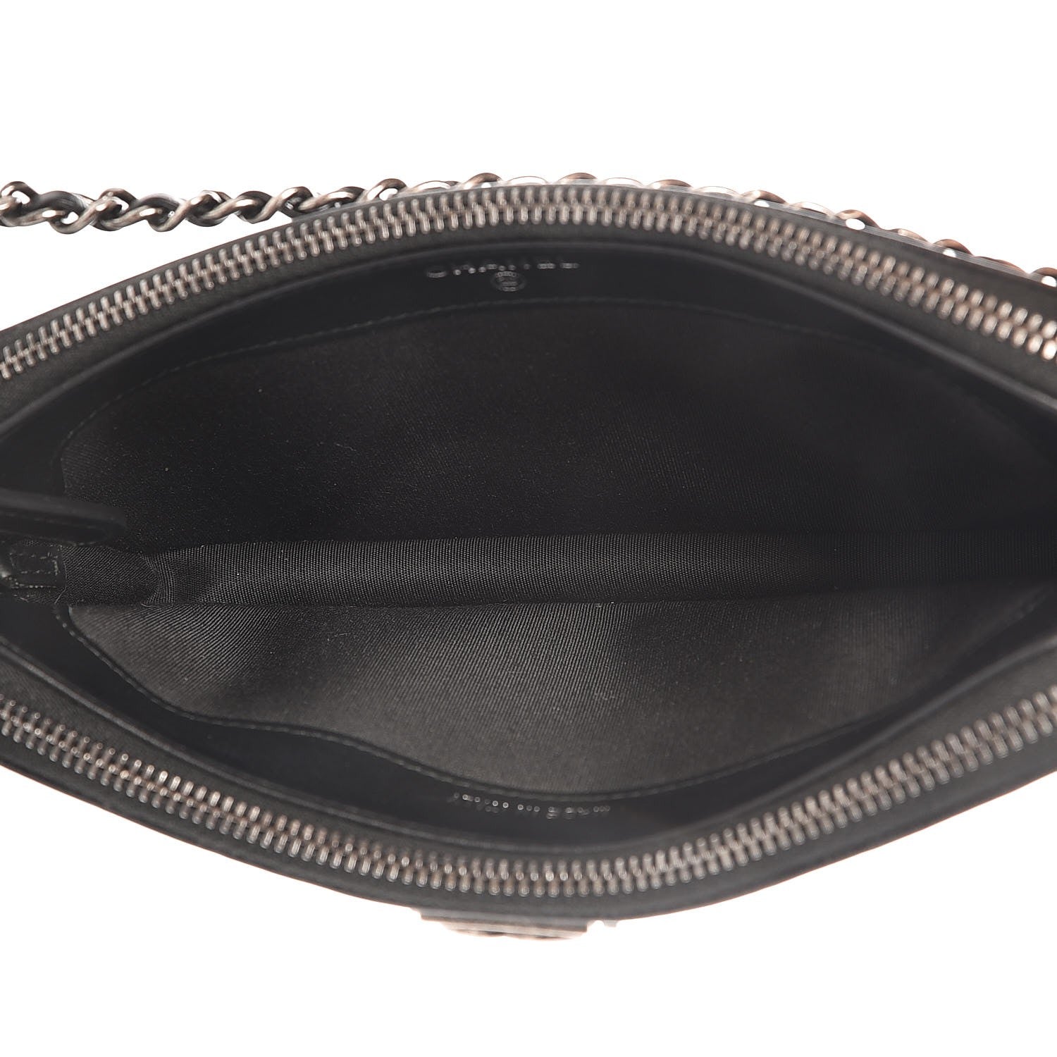 Chanel Calfskin Quilted Small Boy Clutch With Chain Black 5 of 9