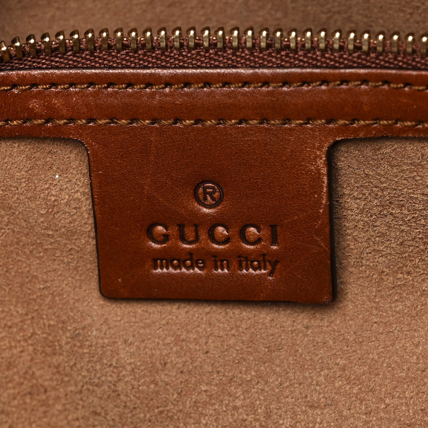 Gucci GG Supreme Monogram Linea A Foldover Tote Brown 6 of 18