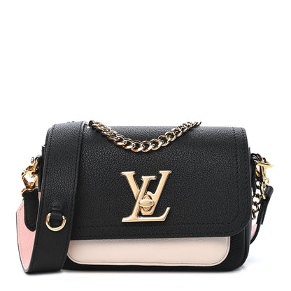 Louis Vuitton Grained Calfskin Lockme Tender Black 1 of 7