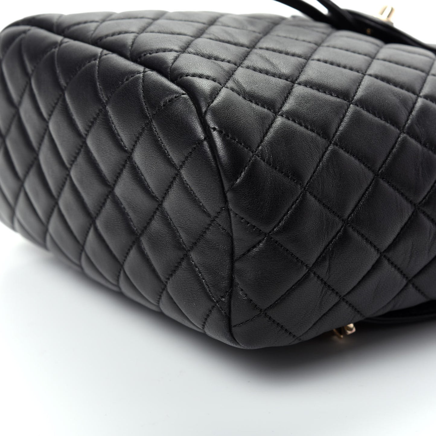 Lambskin Quilted Small Urban Spirit Backpack Black