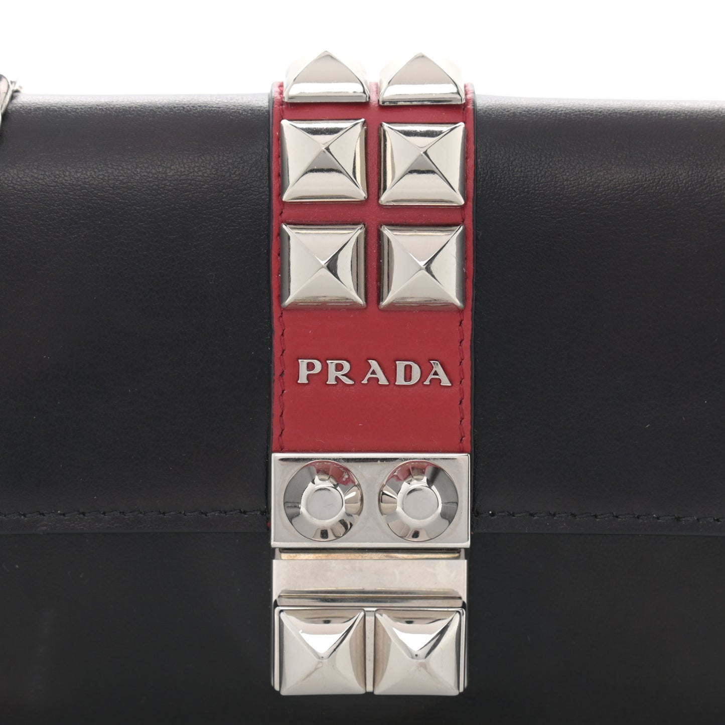 City Calfskin Studded Mini Elektra Crossbody Bag Black Fuoco