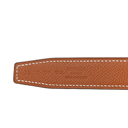 Hermes Chamonix Epsom Reversible Glenan 24mm Belt 70 Black Gold 4 of 9