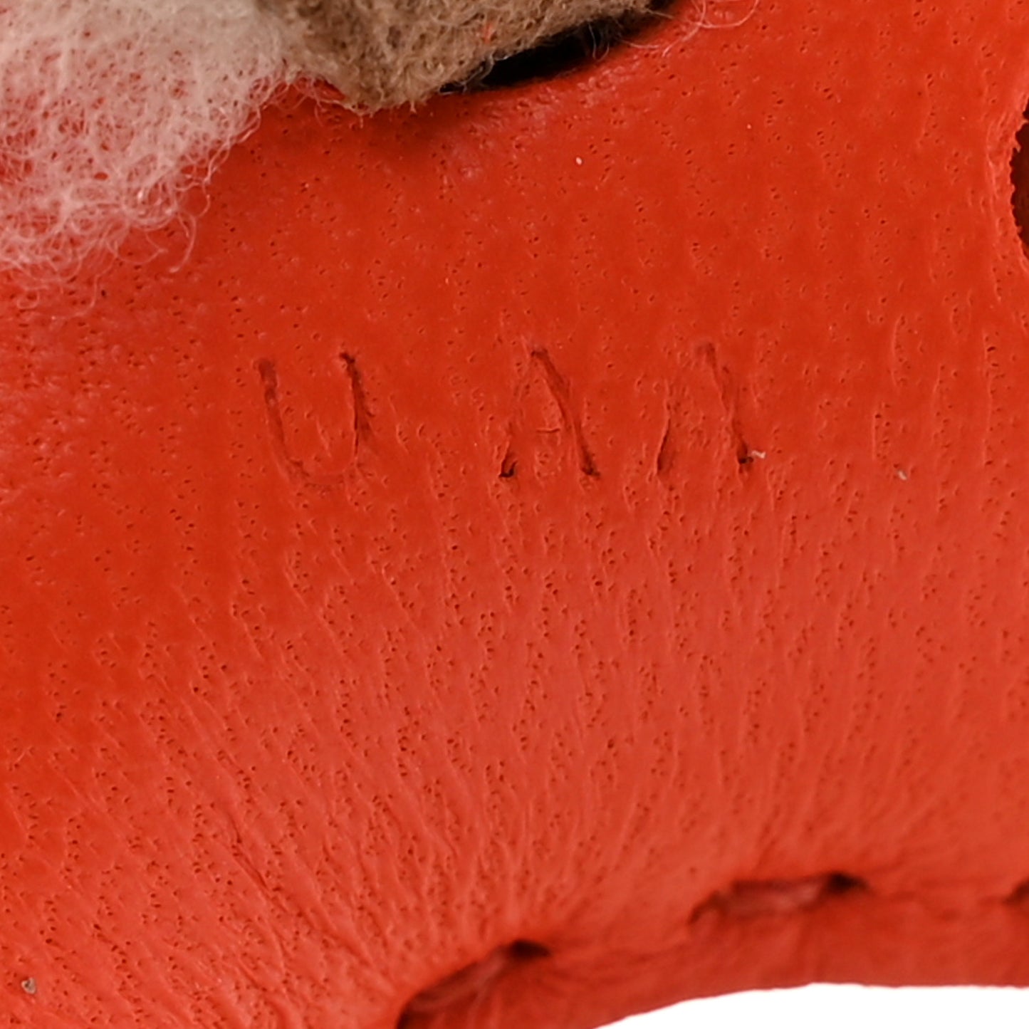 Milo Lambskin Shearling Budy Charm Orange Poppy