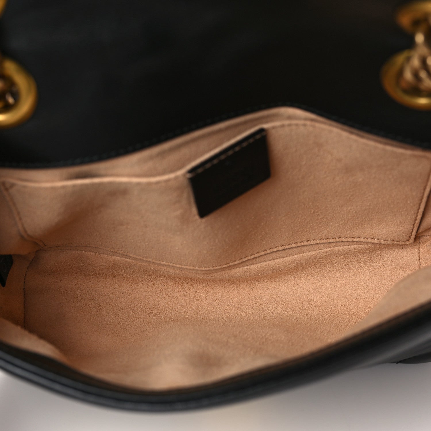 Gucci Calfskin Matelasse Mini GG Marmont Shoulder Bag Black 4 of 9