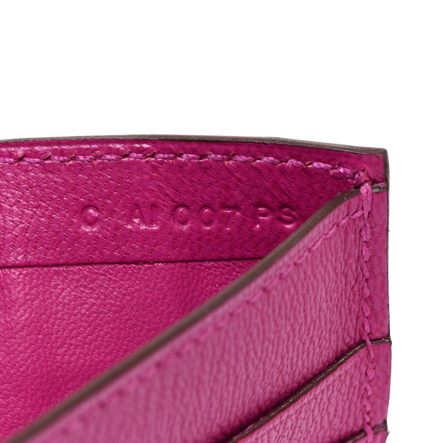 Hermes Shiny Alligator MC2 Copernic Compact Wallet Rose Scheherazade 7 of 8