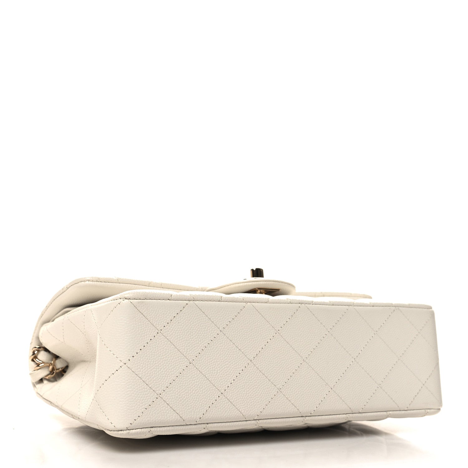 Chanel Caviar Quilted Small Double Flap White 4 of 10