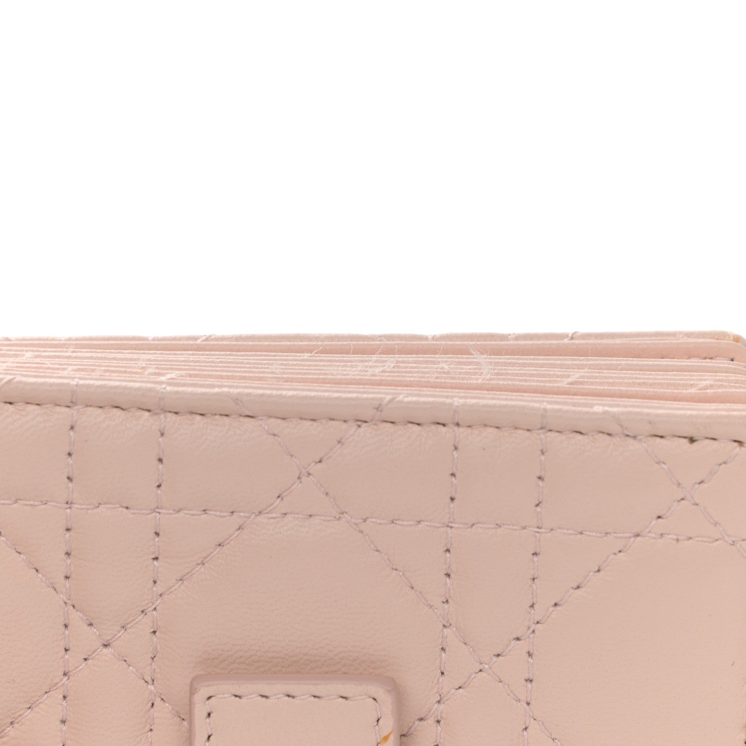 Christian Dior Lambskin Cannage Lady Dior 5-Gusset Card Holder Light Pink 8 of 11