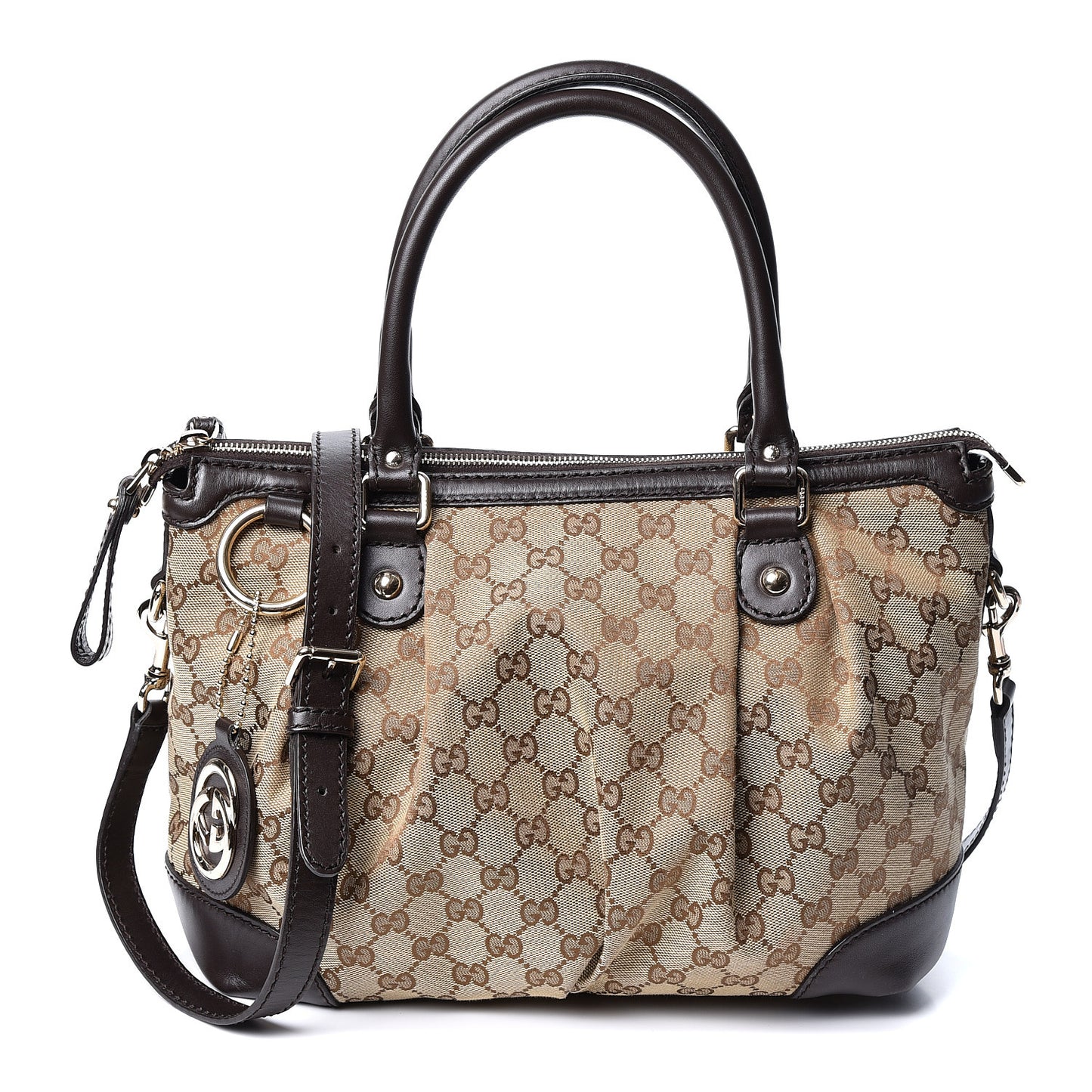 Monogram Medium Sukey Top Handle Dark Brown