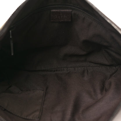 Gucci Monogram Web Medium Half Moon Hobo Dark Brown 5 of 11