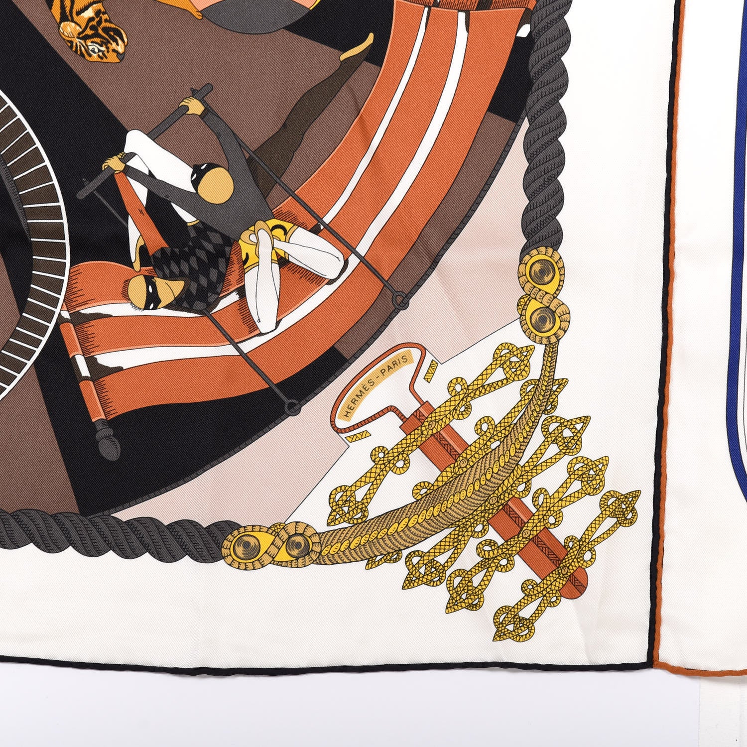 Hermes Silk Patchwork Shawl 140 9 of 11